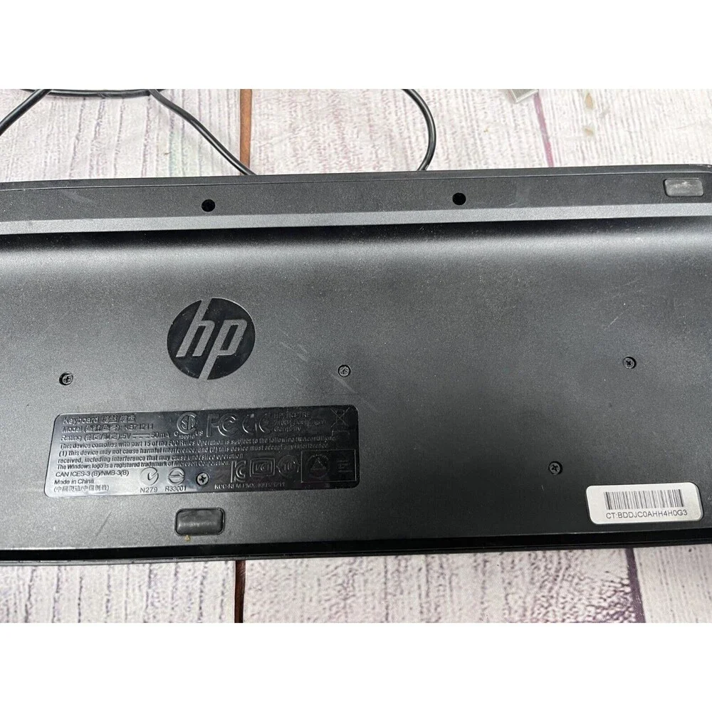 Genuine HP Hewlett Packard Computer Keyboard USB Model KB71211 TESTED WORKING